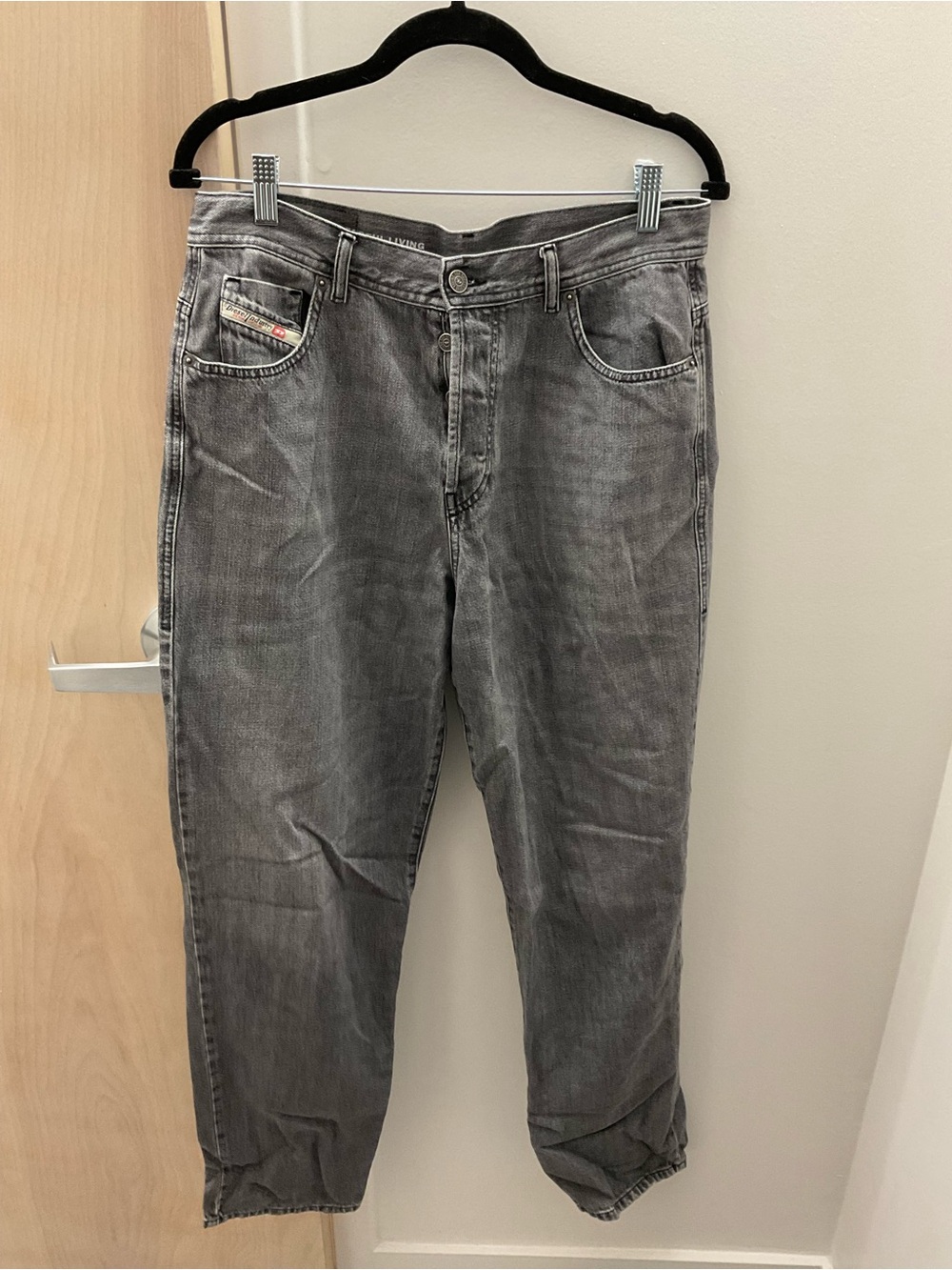 Diesel Grey Washed Jeans